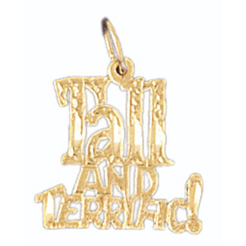 14k Yellow Gold Tall and Terrifc! Charm