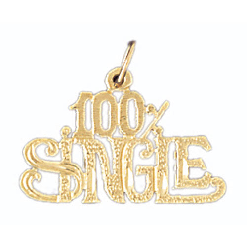 14k Yellow Gold 100% Single  Charm