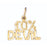 14k Yellow Gold 10% devil Charm