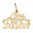 14k Yellow Gold Little bit pregnant Charm