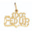 14k Yellow Gold 100% Fed Up Charm