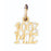 14k Yellow Gold 100% Me Charm