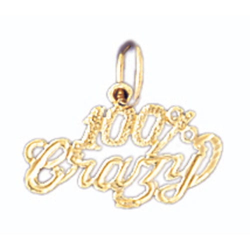 14k Yellow Gold 100% Crazy Charm