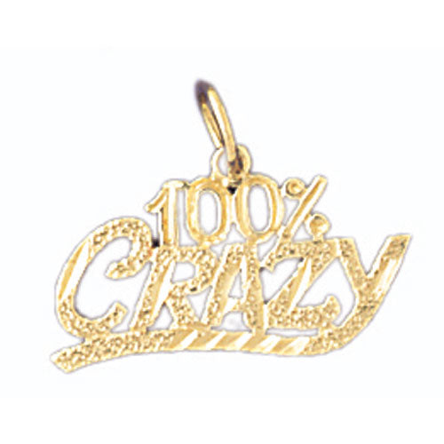 14k Yellow Gold 100% Crazy Charm