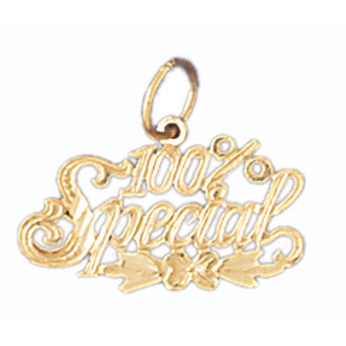 14k Yellow Gold 100% Special Charm
