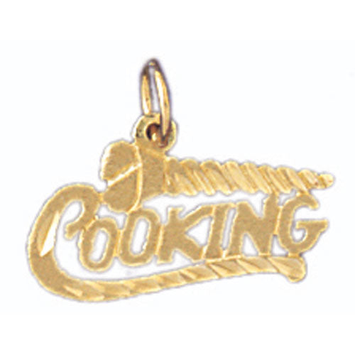 14k Yellow Gold Cooking Charm