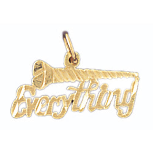 14k Yellow Gold Everything Charm