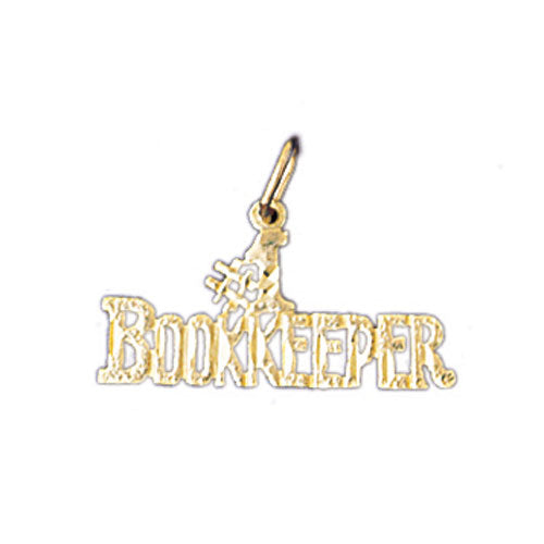 14k Yellow Gold #1 Bookkeeper Charm