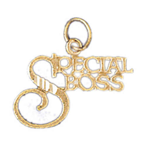 14k Yellow Gold Special Boss Charm