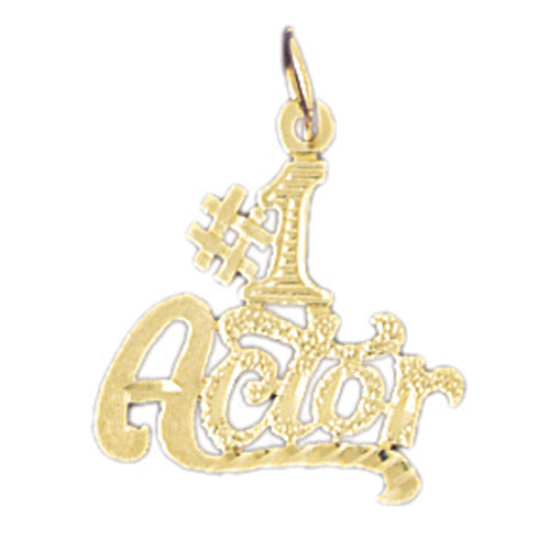 14k Yellow Gold #1 Actor Charm