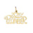 14k Yellow Gold I love my plumber  Charm