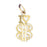 14k Yellow Gold I love my money Charm