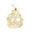 14k Yellow Gold I love men and money Charm