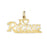 14k Yellow Gold #1 racing Charm