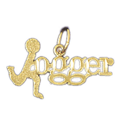 14k Yellow Gold Joggers Charm