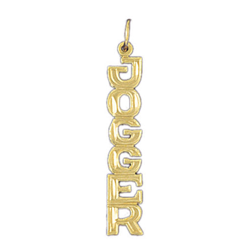 14k Yellow Gold Joggers Charm