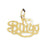 14k Yellow Gold I love bingo Charm