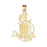 14k Yellow Gold #1 Drummer Charm