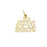 14k Yellow Gold I love square dancing Charm