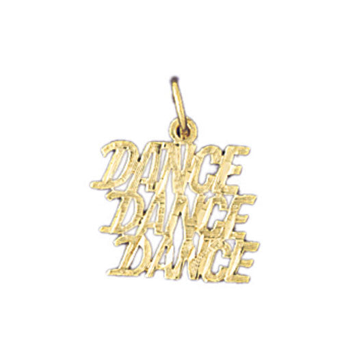 14k Yellow Gold Dance Dance Dance Charm