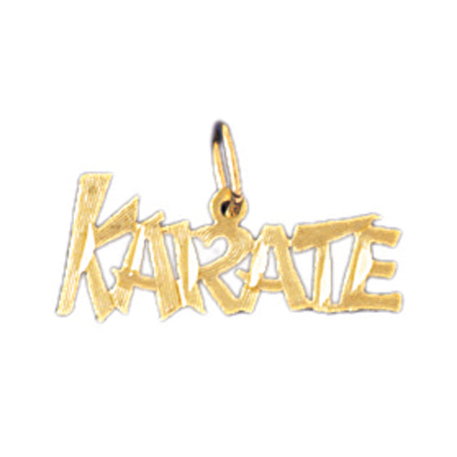 14k Yellow Gold Karate Charm