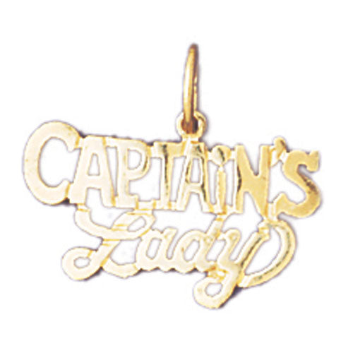 14k Yellow Gold Captain's Lady Charm