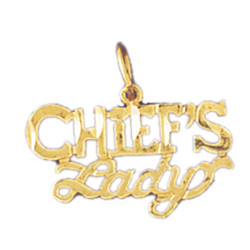14k Yellow Gold Chief's lady Charm