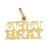 14k Yellow Gold Army Brat Charm