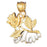 14k Yellow Gold Mom Charm