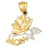 14k Yellow Gold Mom Charm