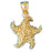 14k Yellow Gold Starfish Charm