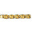 14k Yellow Gold Plumeria Bracelet with safety clasp