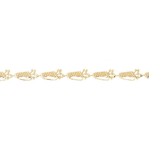 14k Yellow Gold Golf Bracelet