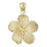 14k Yellow Gold Plumeria Pendant