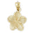 14k Yellow Gold Plumeria Pendant