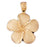 14k Yellow Gold Plumeria Pendant