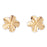 14k Yellow Gold Plumeria Stud Earrings