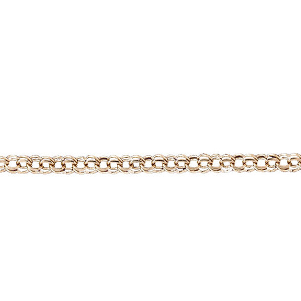 14k Yellow Gold Charm Bracelet with a safety clasp