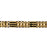 14k Yellow Gold Black Onyx Bracelet with a safety clasp