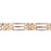 14k Yellow Gold Fancy Men's Bracelet with a safety clasp