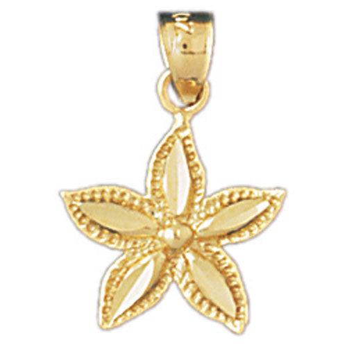 14k Yellow Gold Starfish Charm