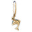 14k Yellow Gold Dolphin Leverback Earrings