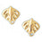 14k Yellow Gold Stingray Stud Earrings