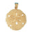 14k Yellow Gold Sand Dollar Charm