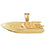 14k Yellow Gold Motor Boat Charm