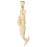 14k Yellow Gold Mermaid Charm