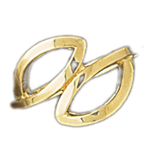 14k Yellow Gold Fancy Swirl Ladies Ring