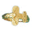 14k Yellow Gold Sideway Crucifix Ring