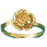 14k Yellow Gold Flower Ring