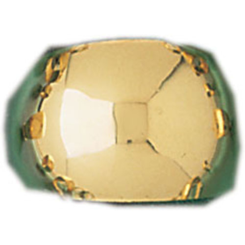 14k Yellow Gold Dome Ring